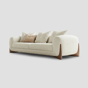 Sofá Delia 3 Cuerpos | Diseño Nórdico en Tela Bouclé — Formas Home