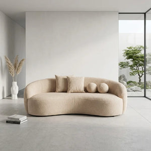 Sofá Curvo Lianca Bouclé — vista 2