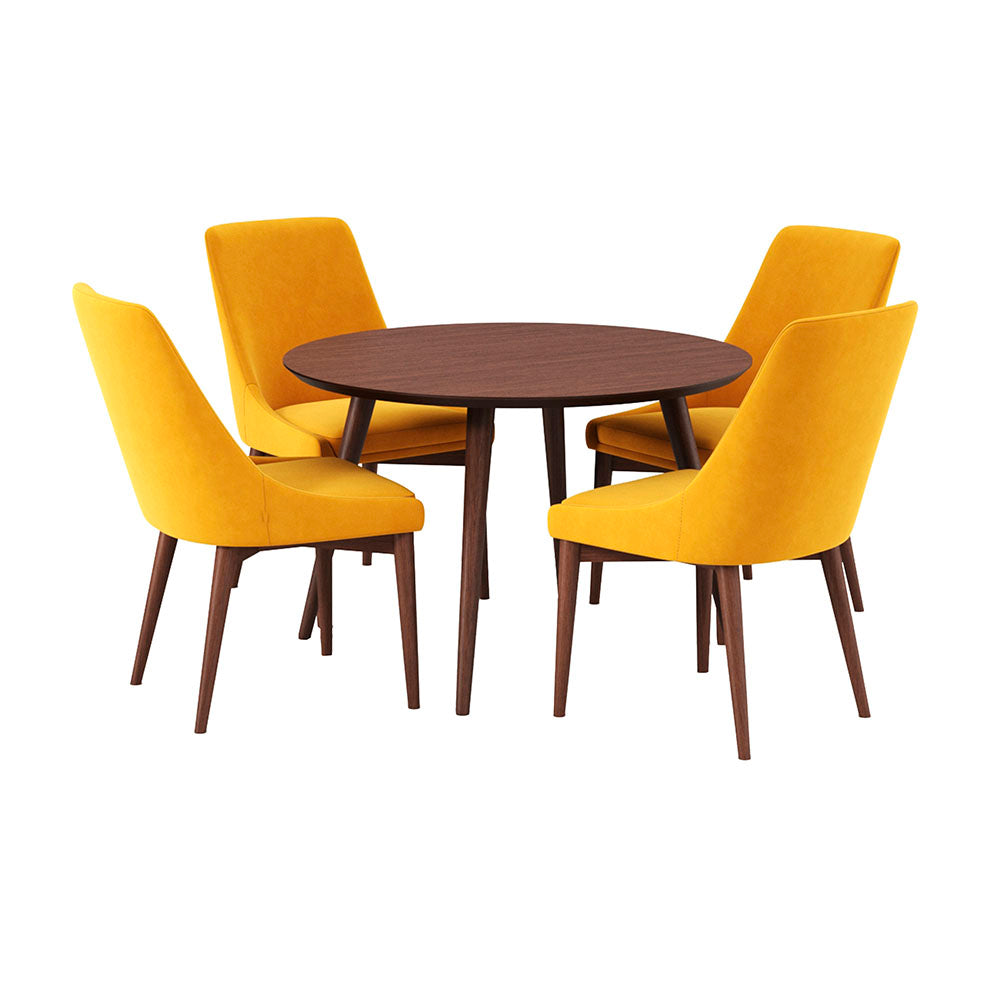 Juego de Comedor de 4 Sillas Berger — Formas Home