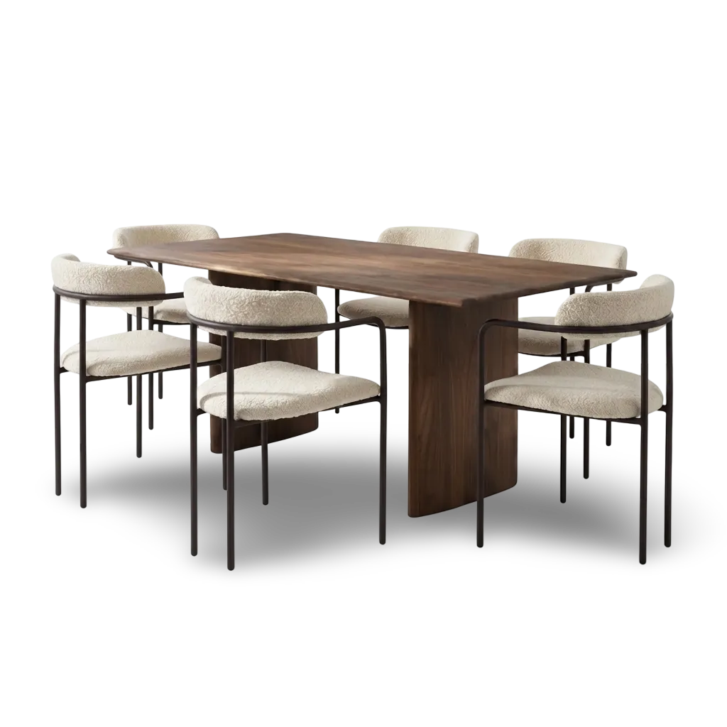 Juego de Comedor Truman de Madera Tornillo - 6 sillas