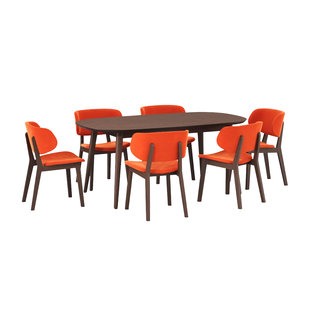 Juego de Comedor Grohs | 6 Sillas