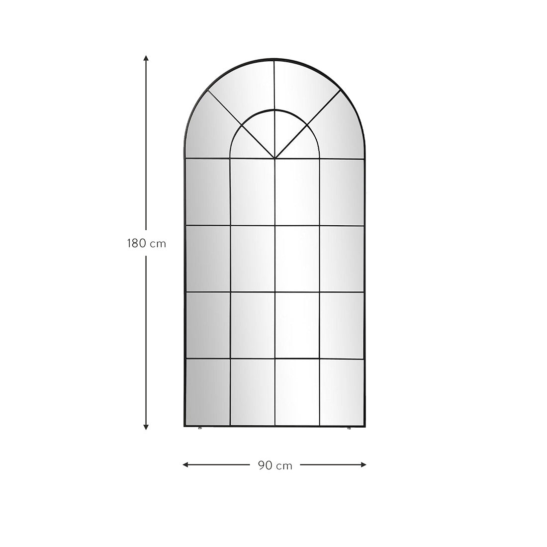 Espejo de pie ventana Finley — vista 4