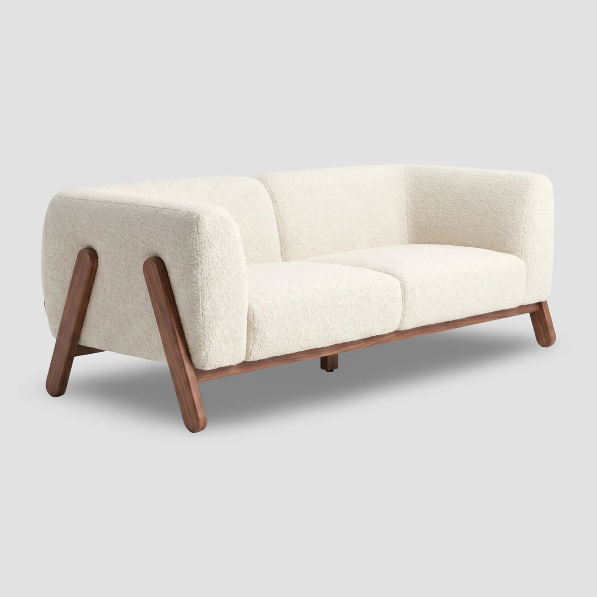 Sofá Geo Bouclé Beige — vista 3