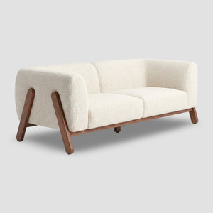 Sofá Geo Bouclé Beige — vista 3