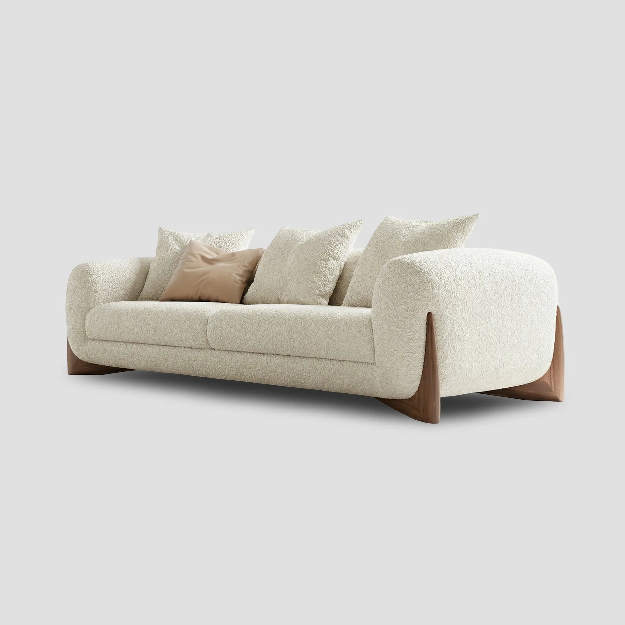 Sofá Delia 3 Cuerpos | Diseño Nórdico en Tela Bouclé — Formas Home