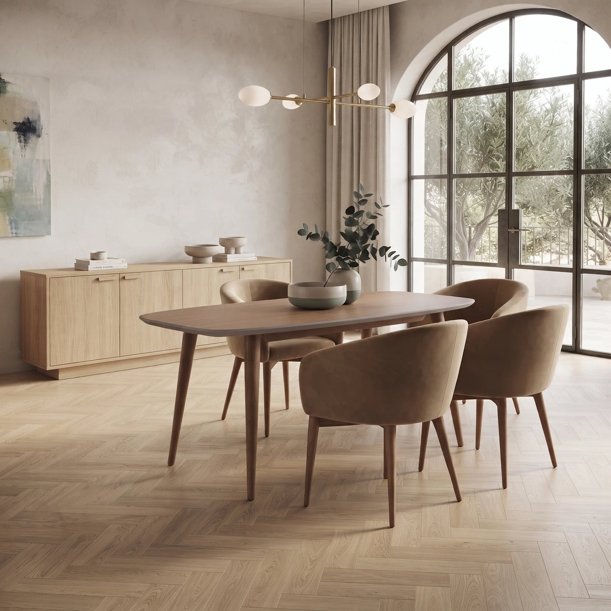 Juego de Comedor de 4 Sillas York