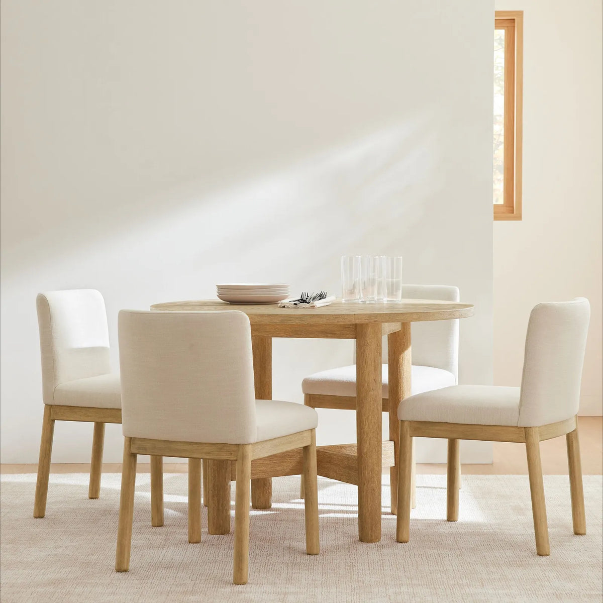 Juego de comedor 4 asientos Mila
