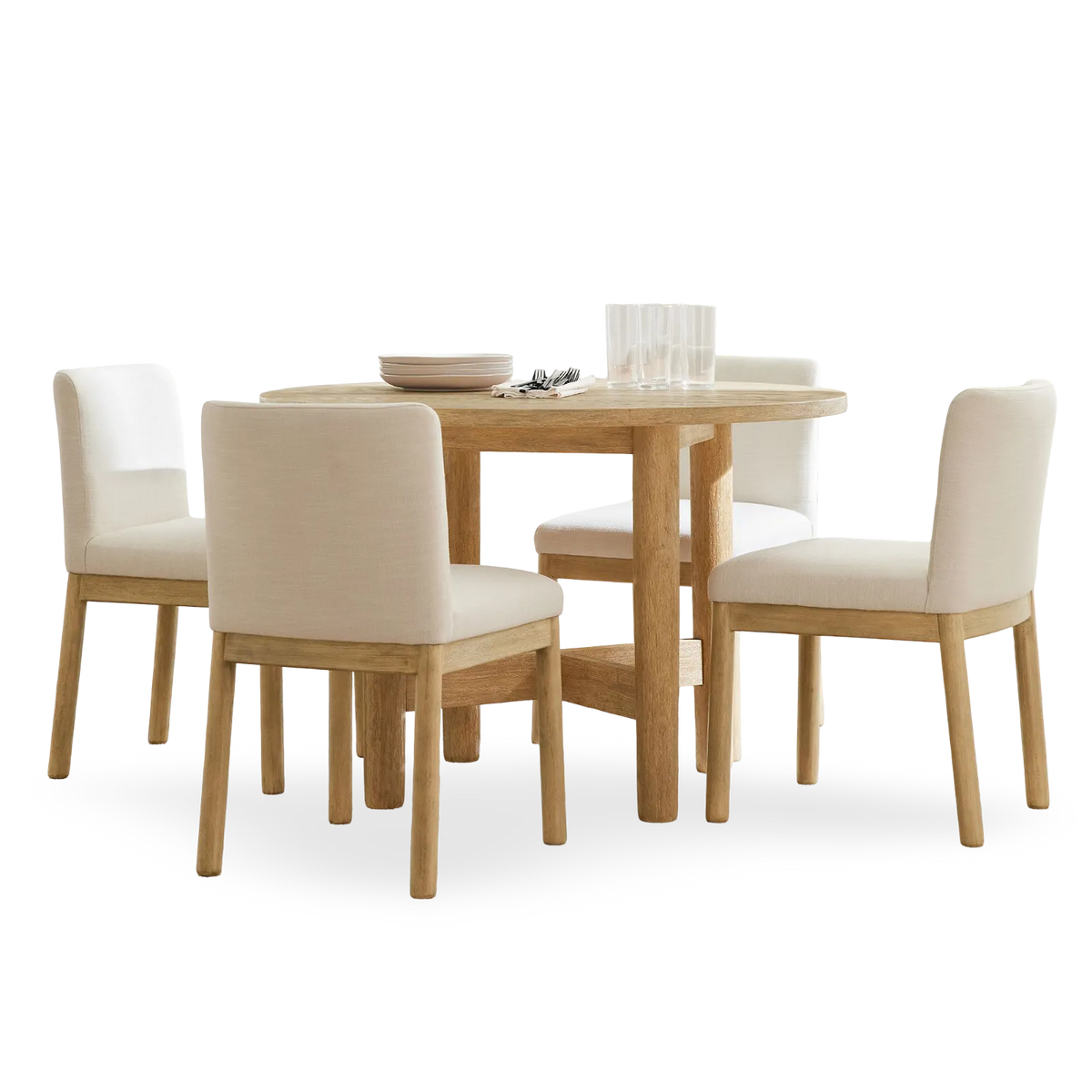 Juego de comedor 4 asientos Mila
