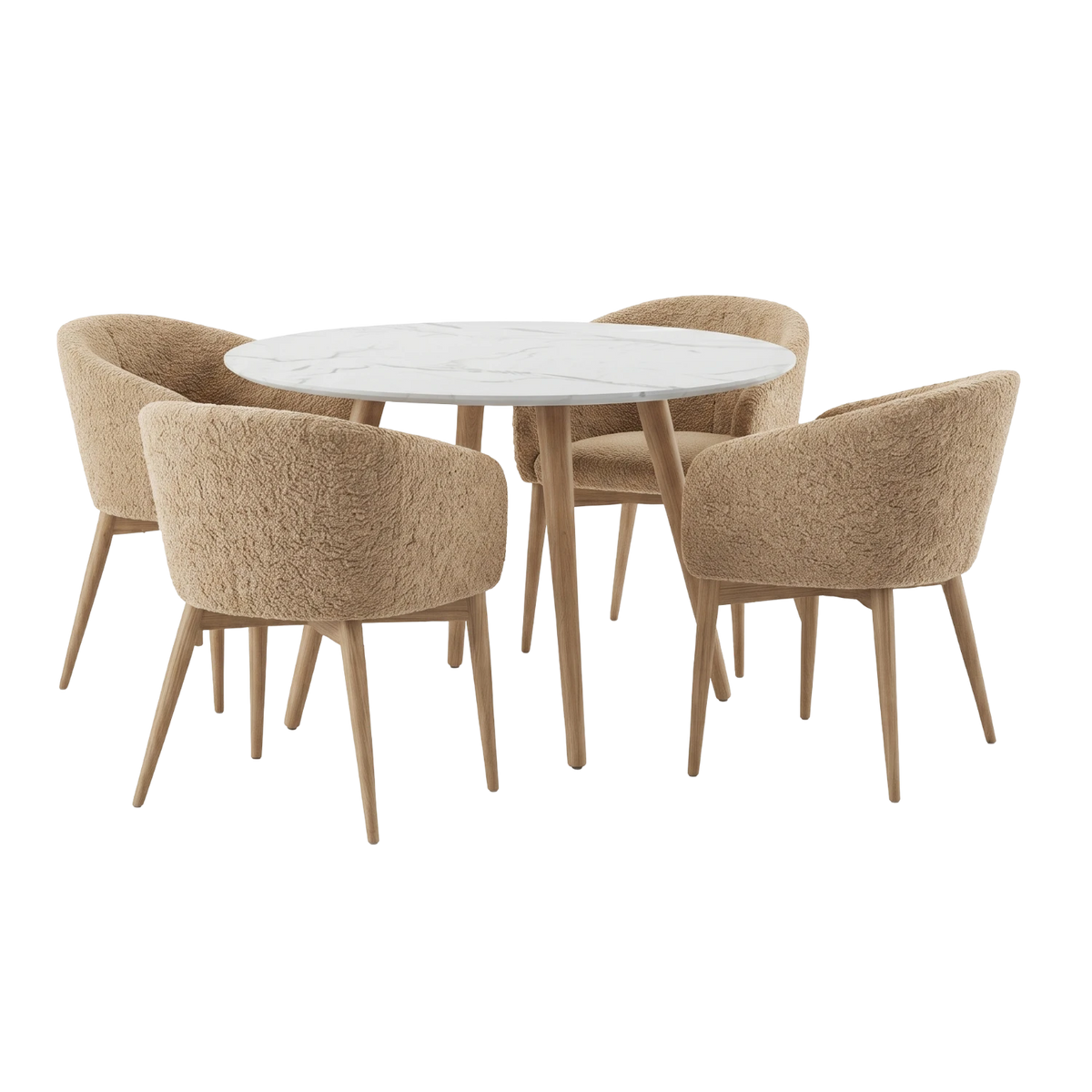 Juego de Comedor de 4 Sillas Merle