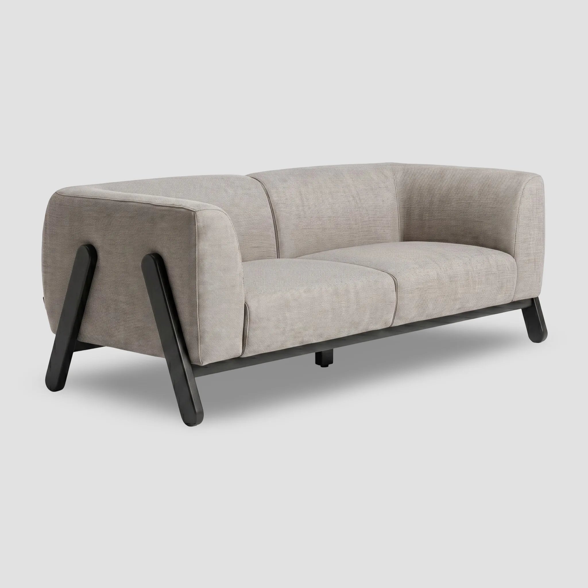 Sofá Geo Bouclé Beige — vista 5