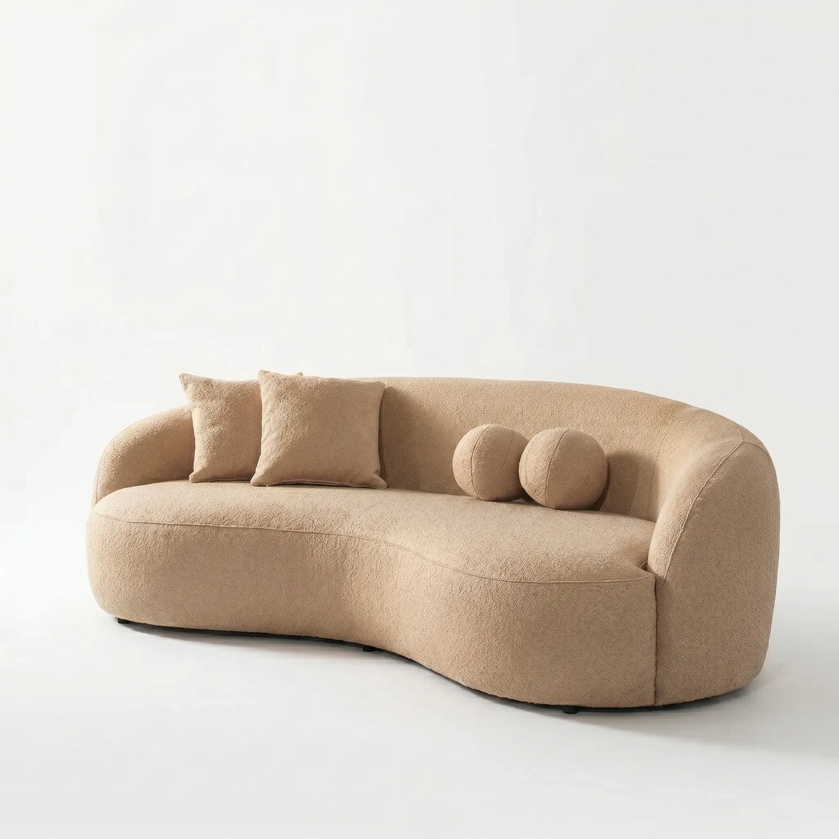 Sofá Curvo Lianca Bouclé — vista 3