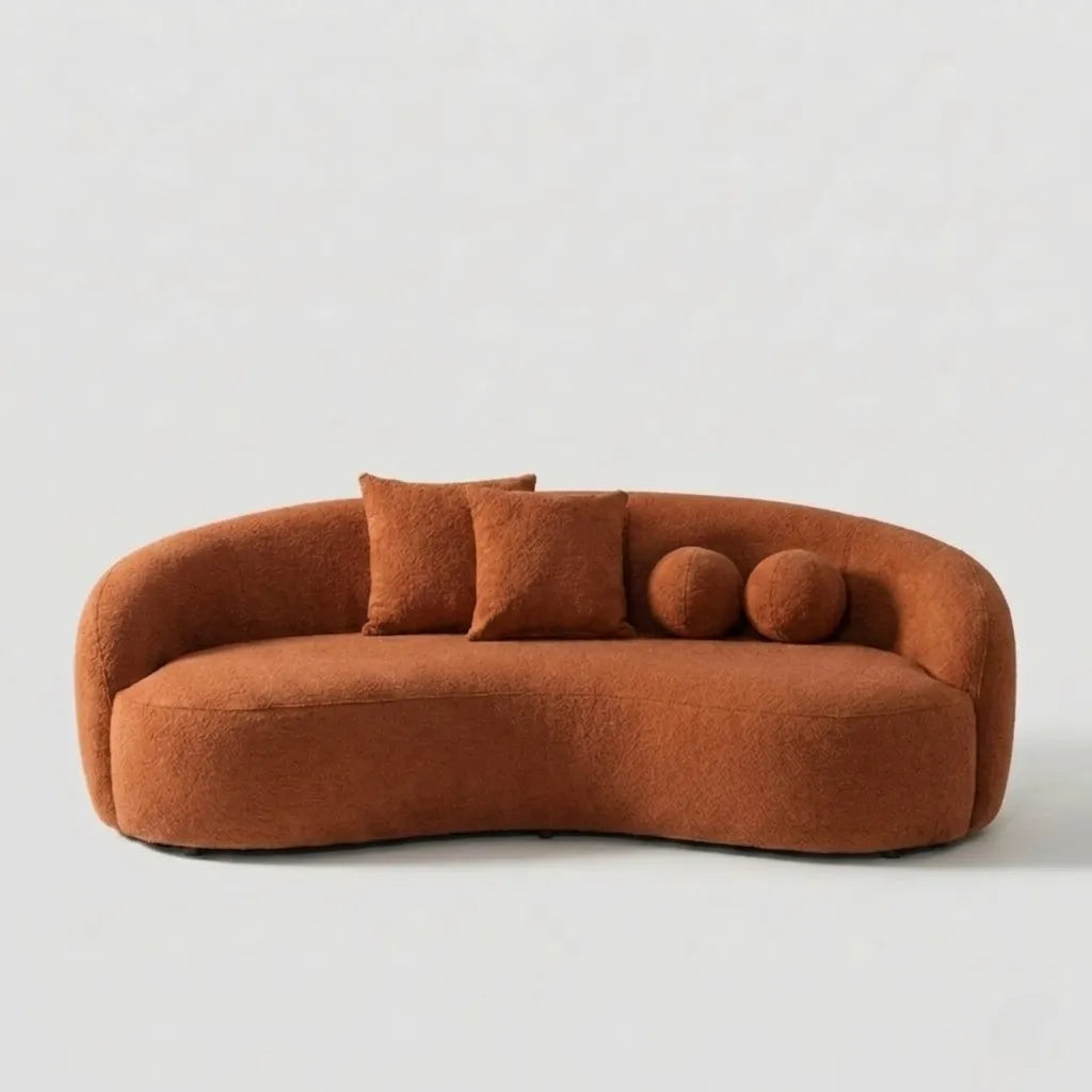 Sofá Curvo Lianca Bouclé — vista 5