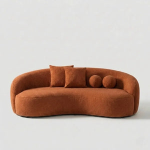 Sofá Curvo Lianca Bouclé — vista 5