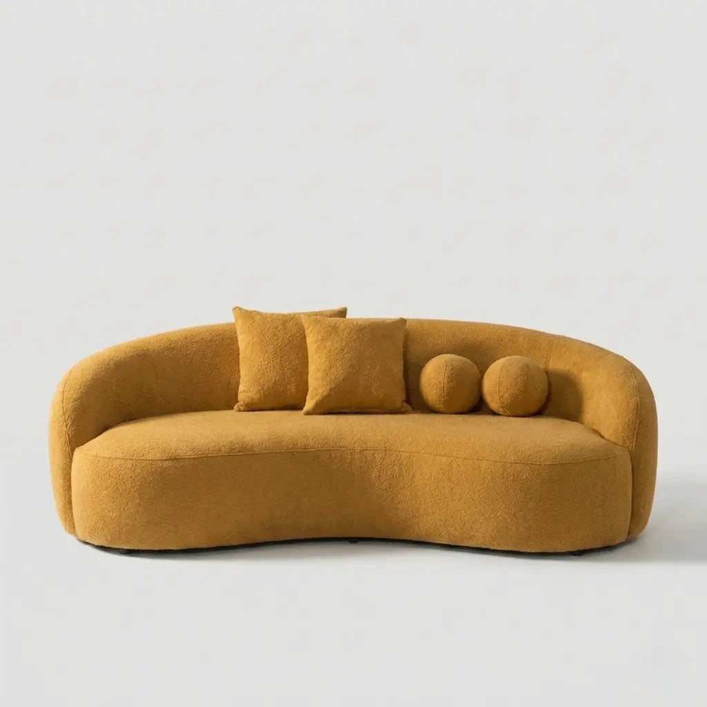 Sofá Curvo Lianca Bouclé — vista 4
